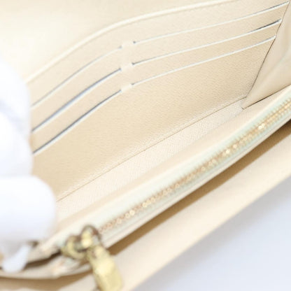 Louis Vuitton Sarah Damier, White, Canvas, Wallet
