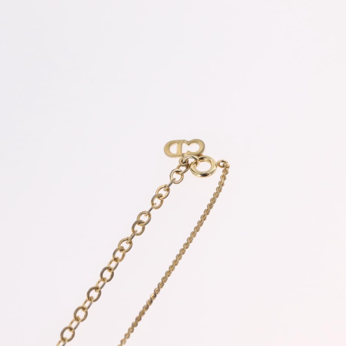 Christian Dior CD Pendant Metal, Gold, Metal, Necklace
