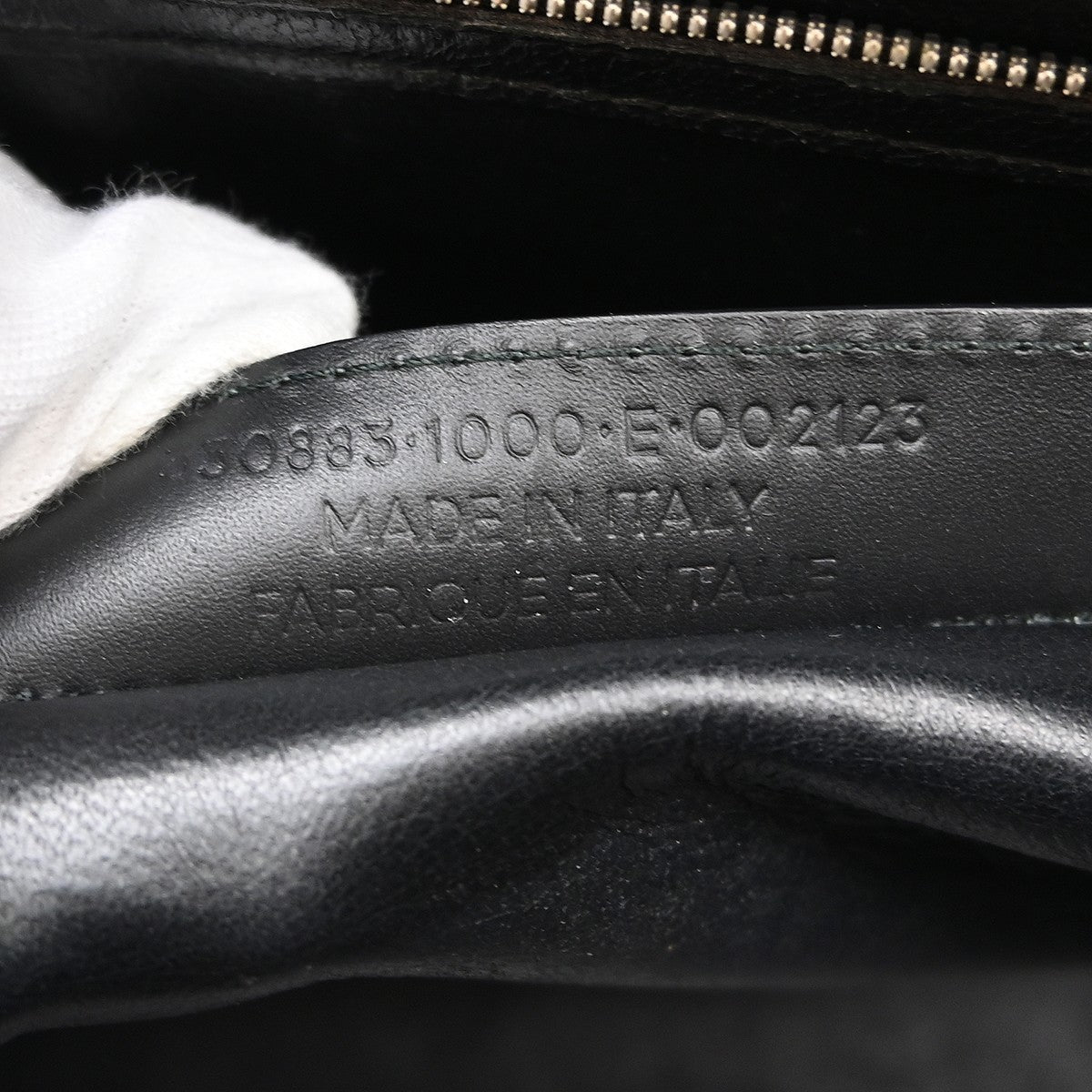 Balenciaga Le Dix Zip Cartable Top Handle Leather, Black, Leather, Handbag