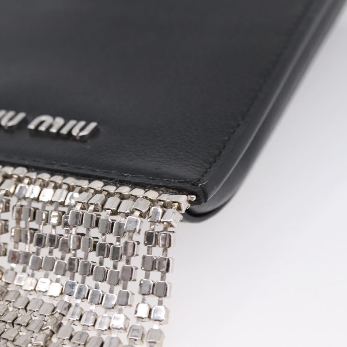 Miu Miu Shoulder Leather, Black, Leather, Shoulder Bag