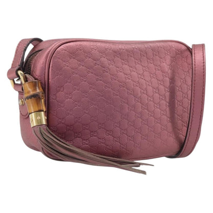 Gucci Sunshine Disco Microguccissima Leather, Pink, Leather, Crossbody Bag