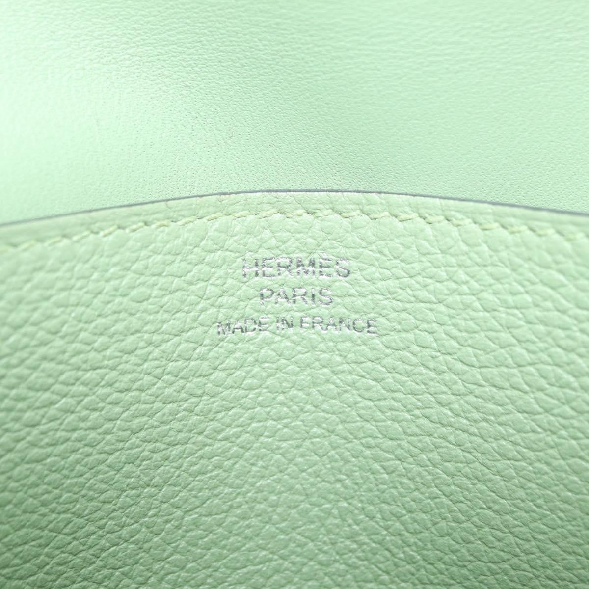 Hermes Dogon Recto Verso Leather, Green, Leather, Wallet
