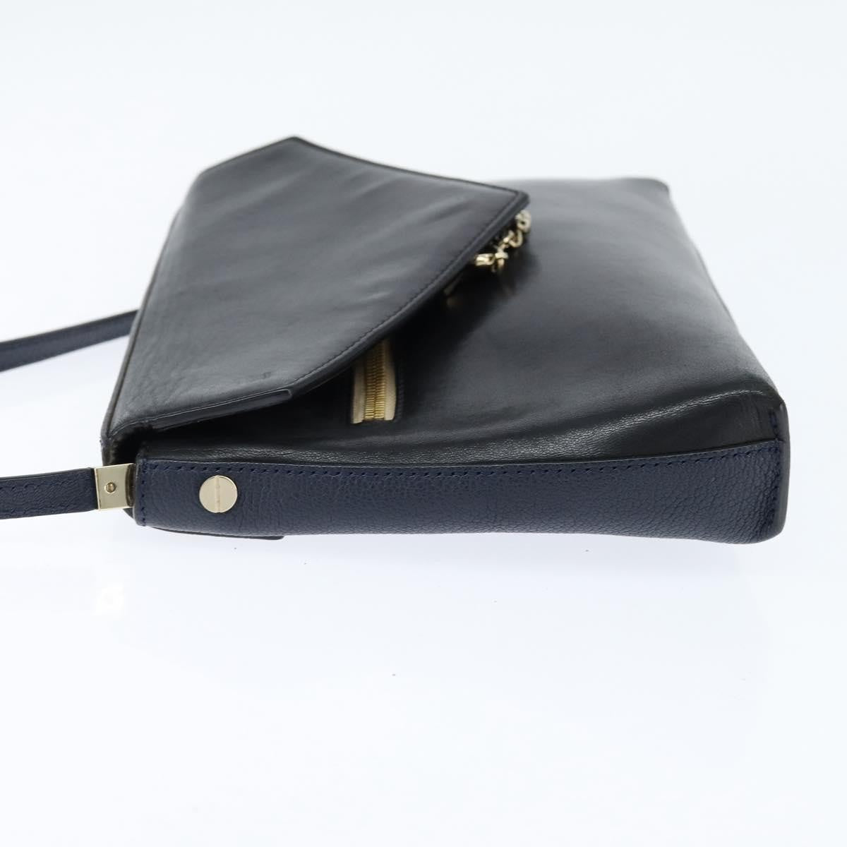 Chloe Sally Leather, Navy, Leather, Shoulder Bag