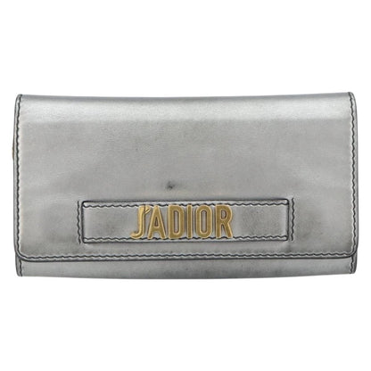 Christian Dior J'Adior Croisiere Chain Leather, Silver, Leather, Clutch