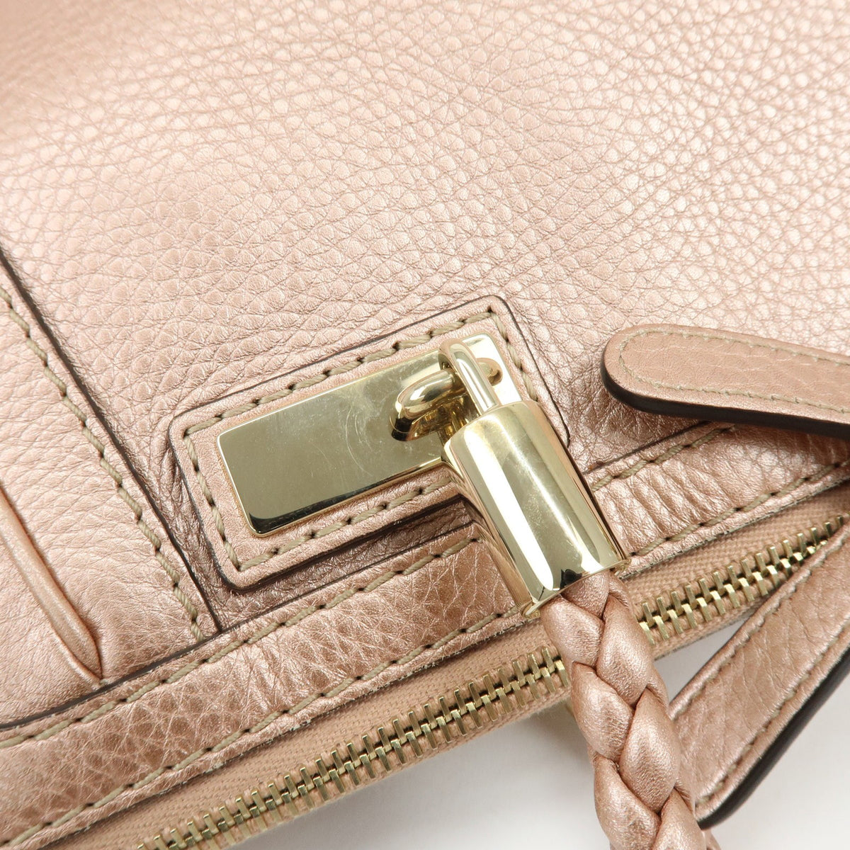 Gucci Bella Convertible Top Handle Leather, Pink, Leather, Handbag
