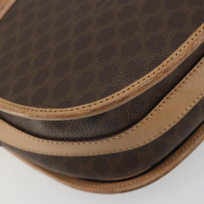 Celine Macadam Canvas, Brown, Canvas, Shoulder Bag