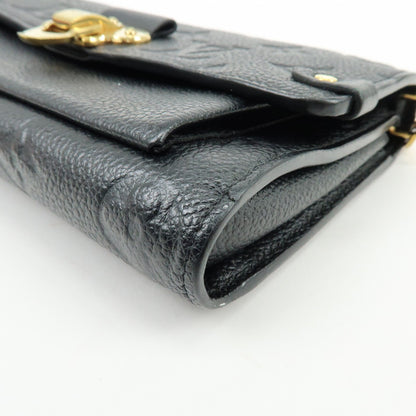 Louis Vuitton Vavin Chain Monogram Empreinte Leather, Black, Leather, Crossbody Bag
