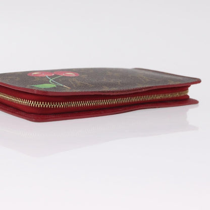 Louis Vuitton Porte-Monnaie Zippy Limited Edition Monogram Cerises, Red, Canvas, Wallet