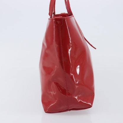 Salvatore Ferragamo Gancini Tote Patent Leather, Red, Patent Leather, Tote Bag