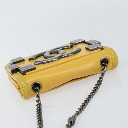 Chanel Boy Brick Flap Bag Lambskin and Plexiglass, YELLOW, LEATHER, Clutche & pouche