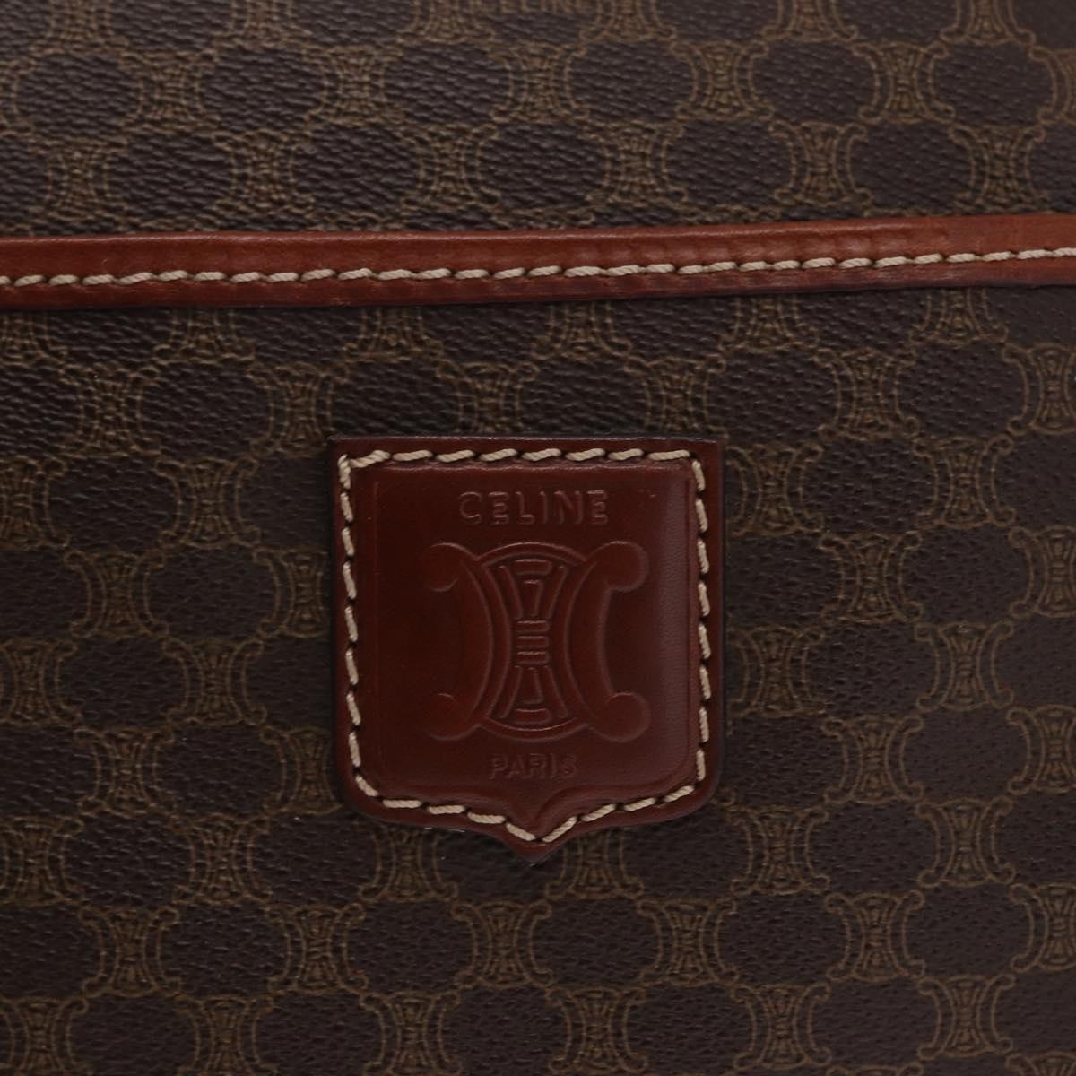 Celine Macadam Macadam with leather, Brown, Canvas, Tote Bag