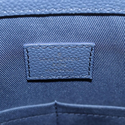 Louis Vuitton Sac Plat Zipped Limited Edition Monogram Ink Watercolor Leather, Blue, Canvas, Handbag