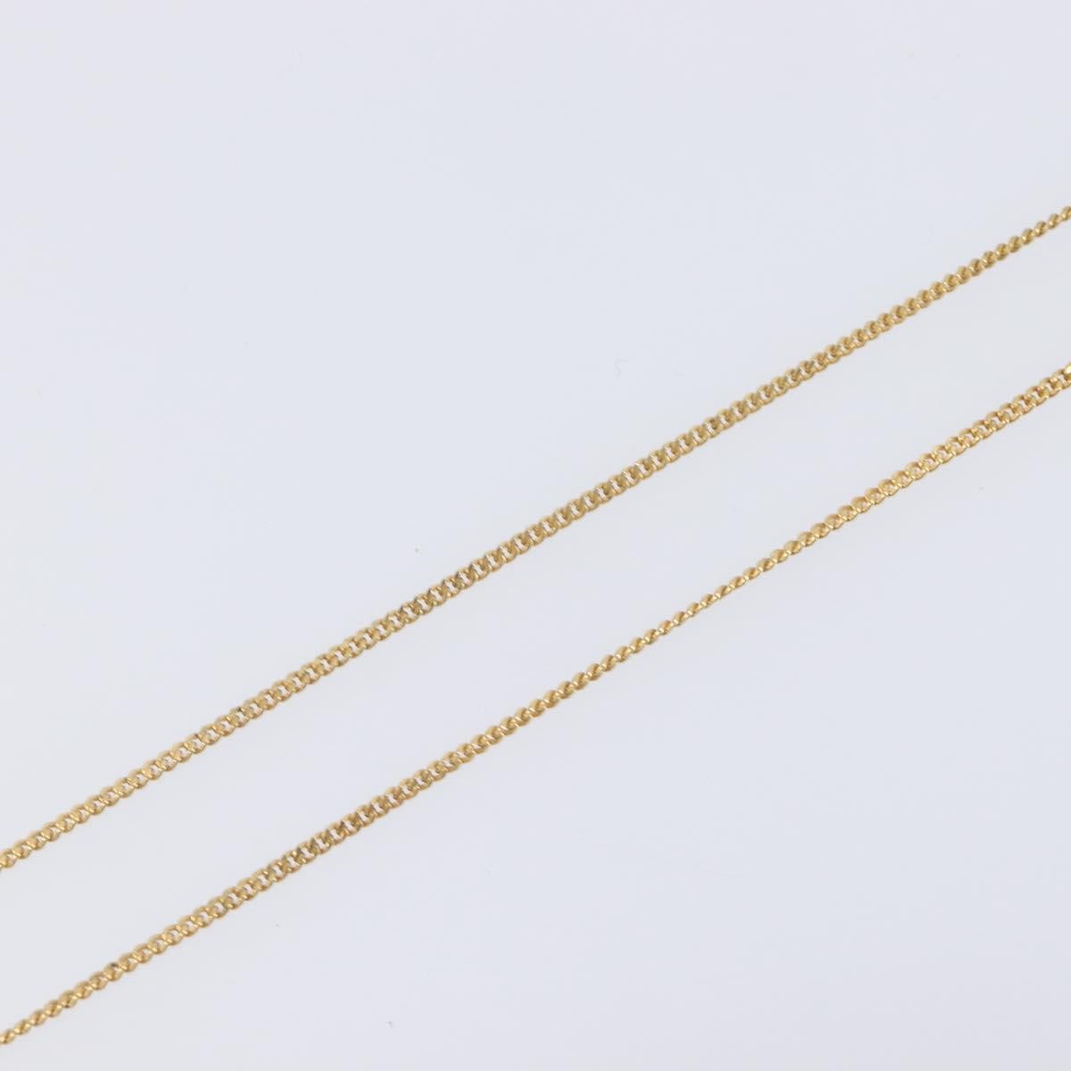 Christian Dior Vintage Logo Pendant Metal, Gold, Metal, Necklace