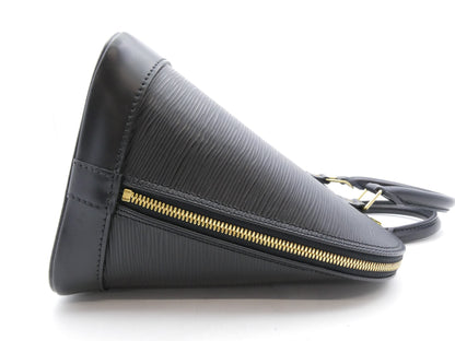 Louis Vuitton Alma Handbag Epi Leather, Black, Leather, Handbag