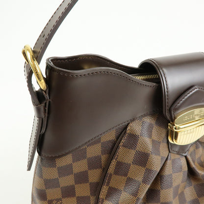 Louis Vuitton Sistina Damier, Brown, Canvas, Handbag