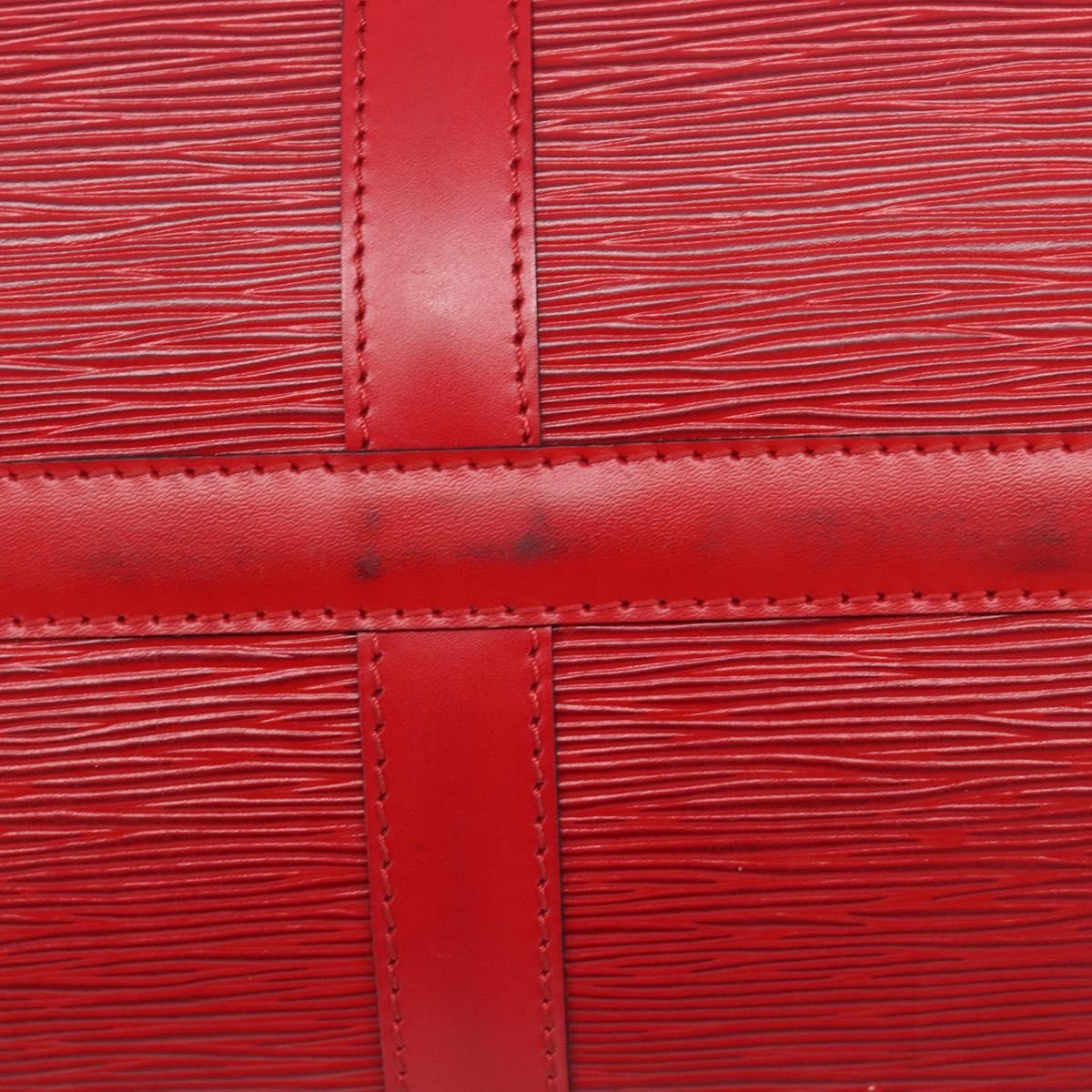 Louis Vuitton Keepall Epi Leather, Red, Leather, Travel Bag