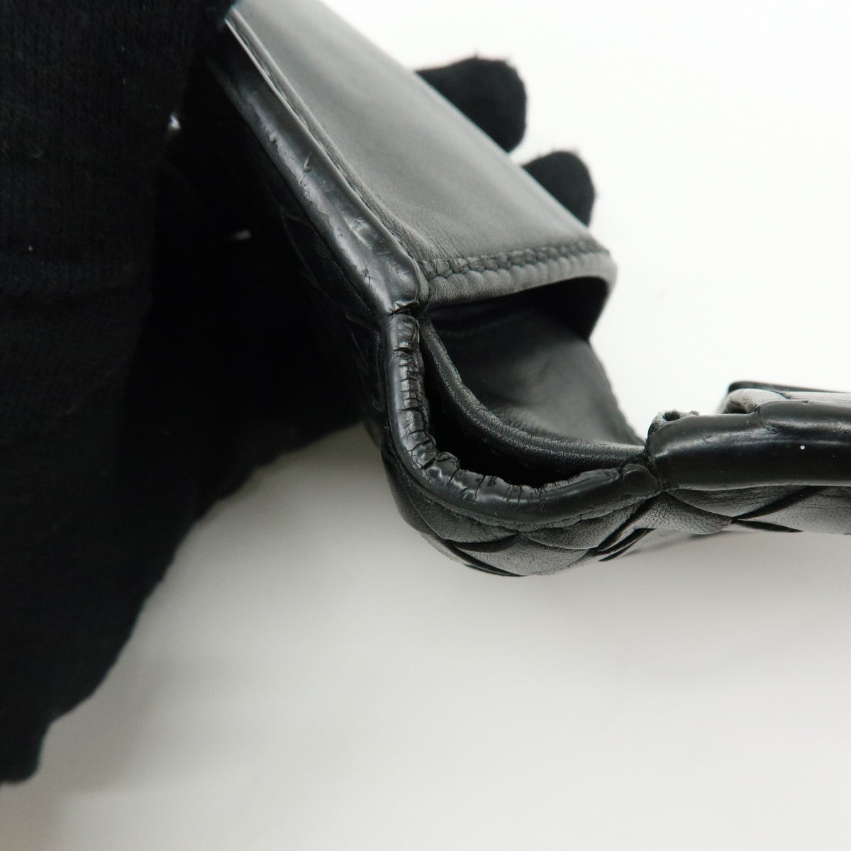 Bottega Veneta Bifold Intrecciato Nappa, Black, Leather, Wallet