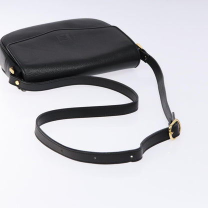 Burberry Flap Shoulder Leather, Black, Leather, Shoulder Bag