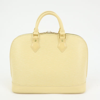 Louis Vuitton Alma Epi Leather, Beige, Leather, Handbag