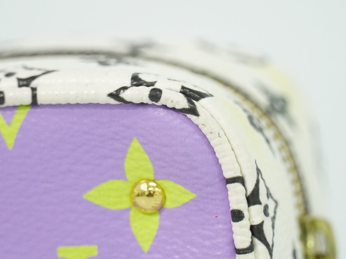 Louis Vuitton Cube Coin Purse Limited Edition Colored Monogram Giant, Multicolour, Canvas, Clutch