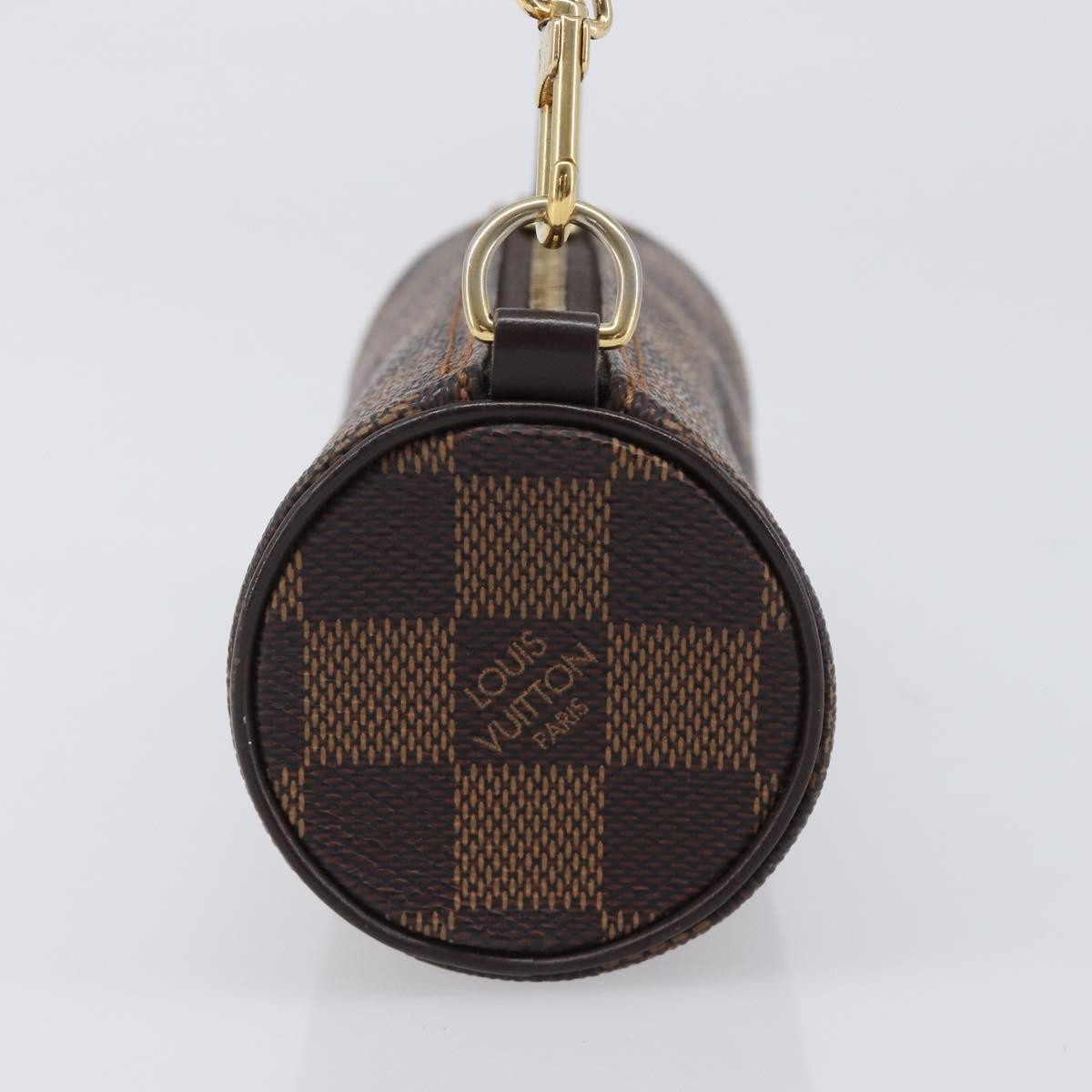 Louis Vuitton Papillon Pochette Damier, Brown, Canvas, Clutch