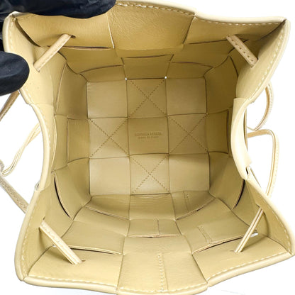 Bottega Veneta Cassette Leather, Beige, Leather, Shoulder Bag