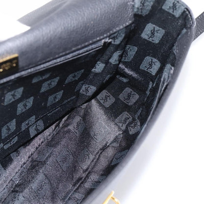 Saint Laurent Vintage Shoulder bag leather, Black, Leather, Shoulder Bag