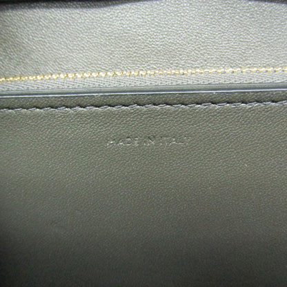 Celine Classic Box Smooth Leather, Gray, Leather, Handbag