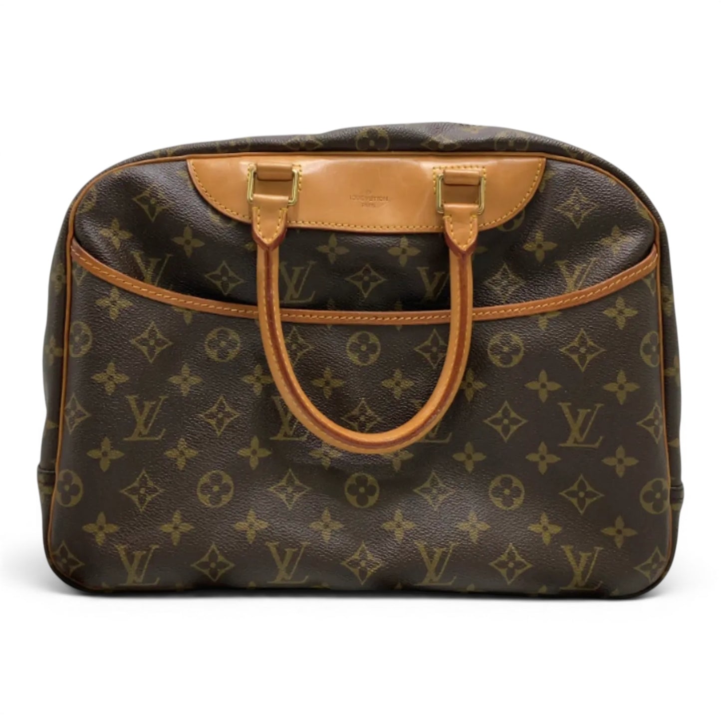 Louis Vuitton Deauville Monogram Canvas, Brown, Canvas, Handbag