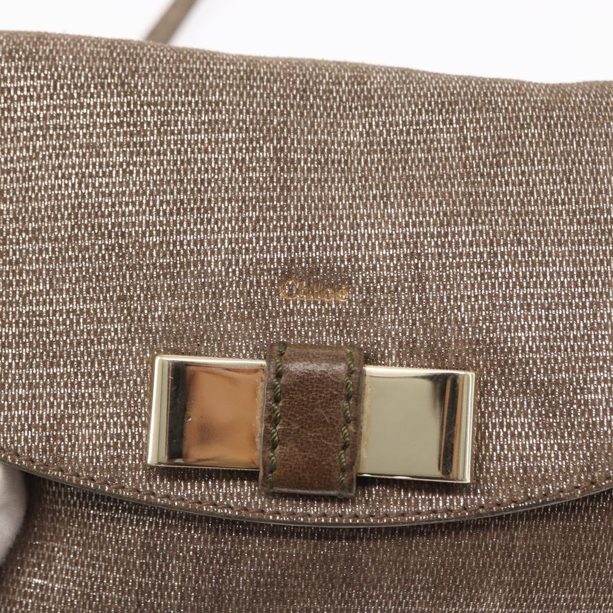 Chloe Lily Canvas, Silver, Canvas, Handbag