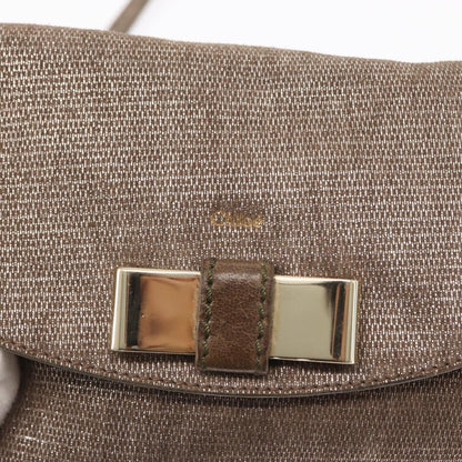 Chloe Lily Canvas, Silver, Canvas, Handbag