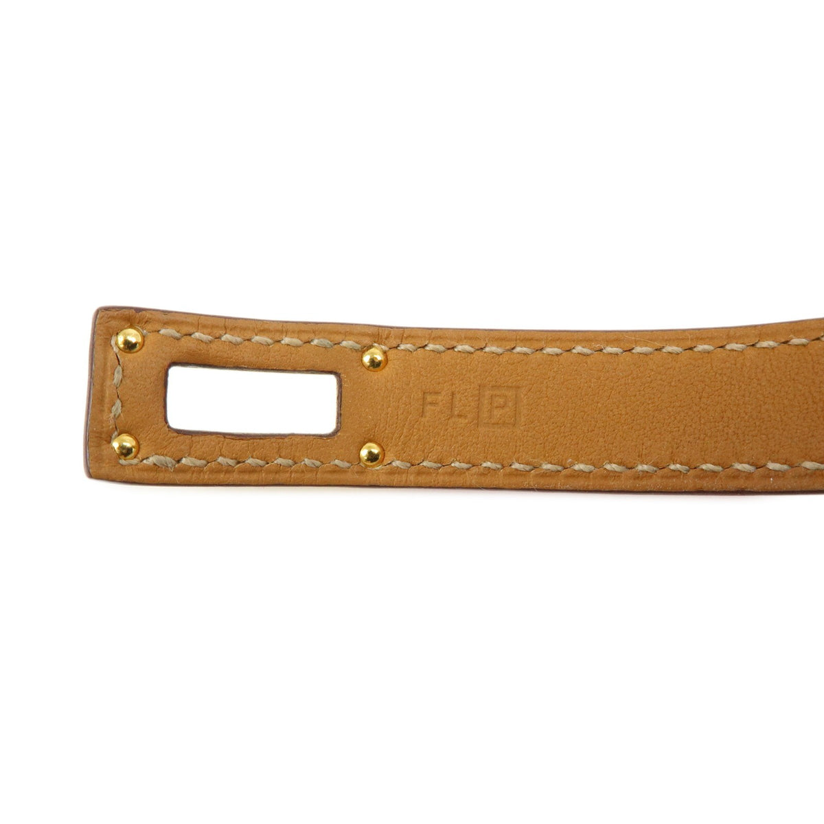 Hermes Kelly Double Tour Leather, Orange, Leather, Bracelet