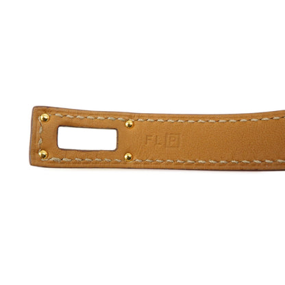 Hermes Kelly Double Tour Leather, Orange, Leather, Bracelet