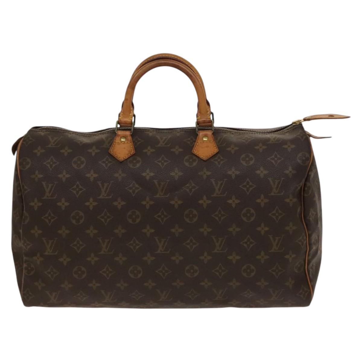 Louis Vuitton Speedy Handbag Monogram Canvas, BROWN, CANVAS, Handbag