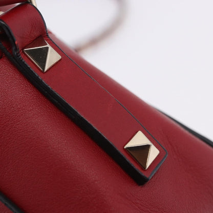 Valentino Garavani Rockstud Camera Leather, Red, Leather, Crossbody Bag