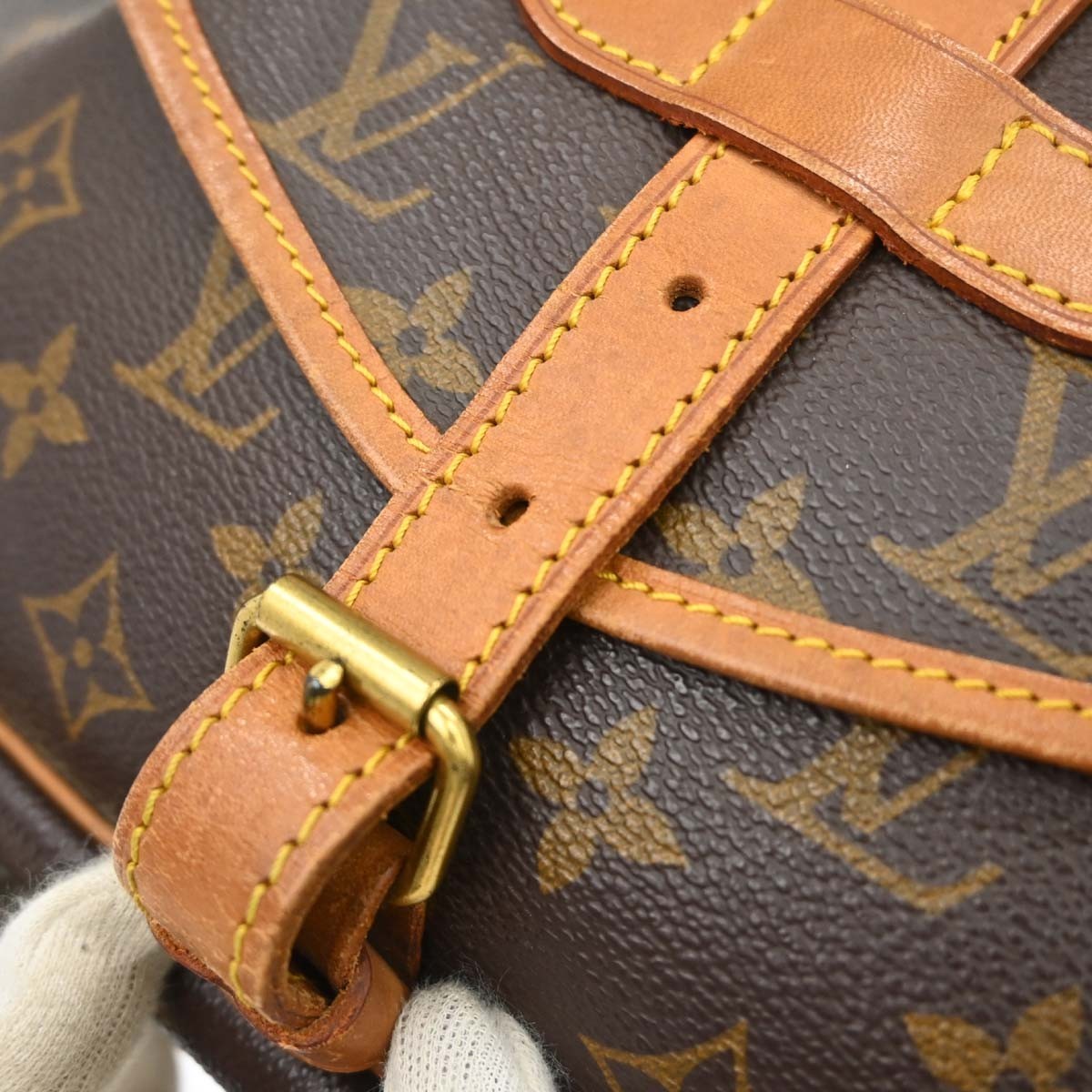 Louis Vuitton Saumur Monogram Canvas, Brown, Canvas, Shoulder Bag