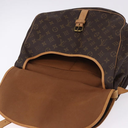 Louis Vuitton Saumur Monogram, Brown, Canvas, Shoulder Bag
