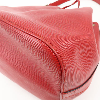 Louis Vuitton Petit Noe Epi Leather, Red, Leather, Handbag