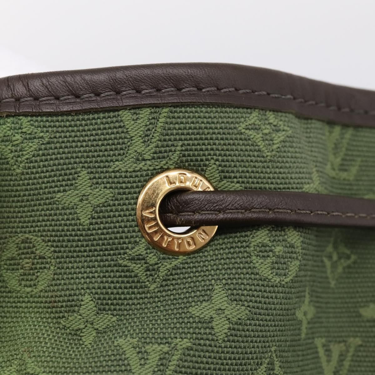 Louis Vuitton Vintage Montsouris Mini Lin, Khaki, Canvas, Backpack