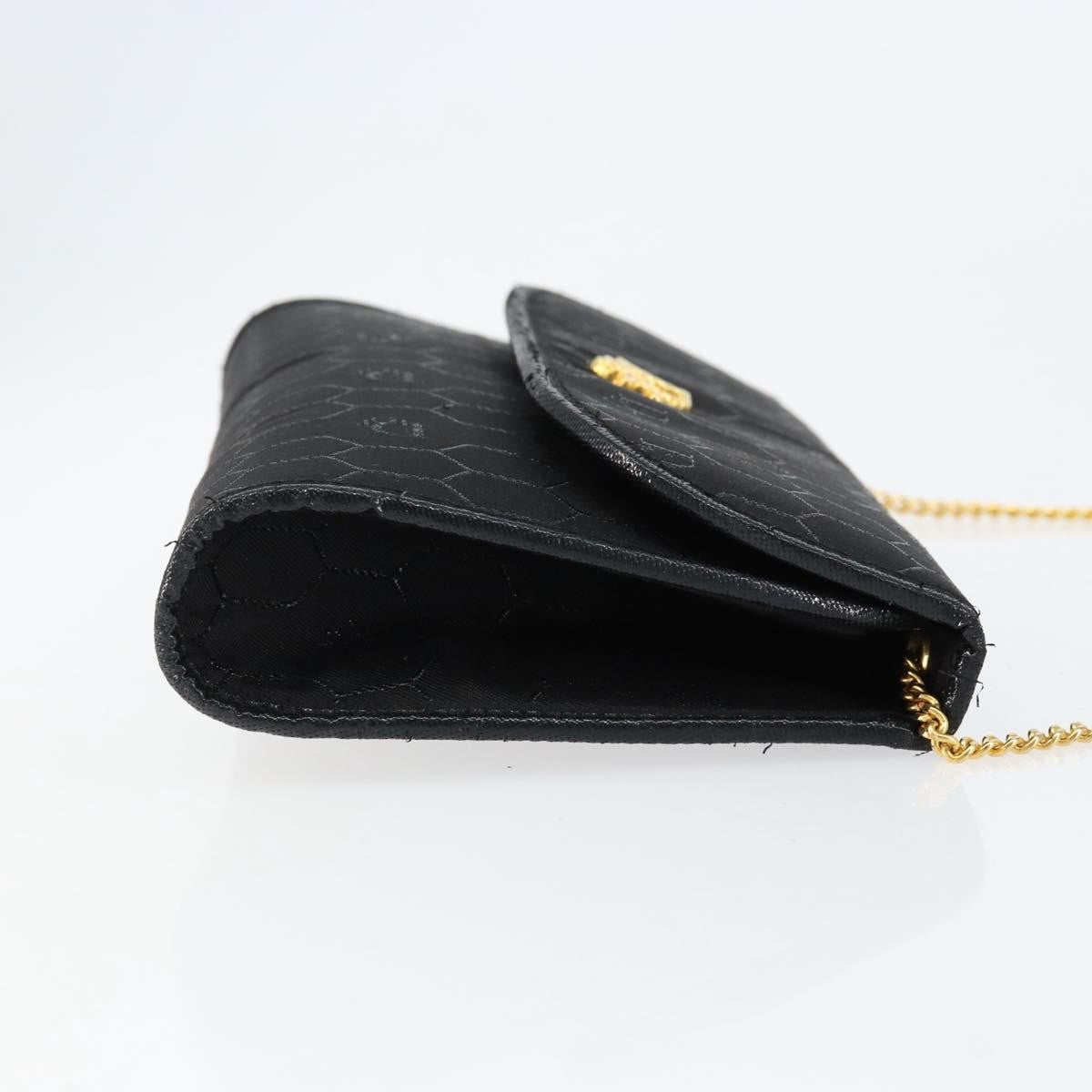 Christian Dior Vintage Honeycomb Canvas, Black, Canvas, Shoulder Bag