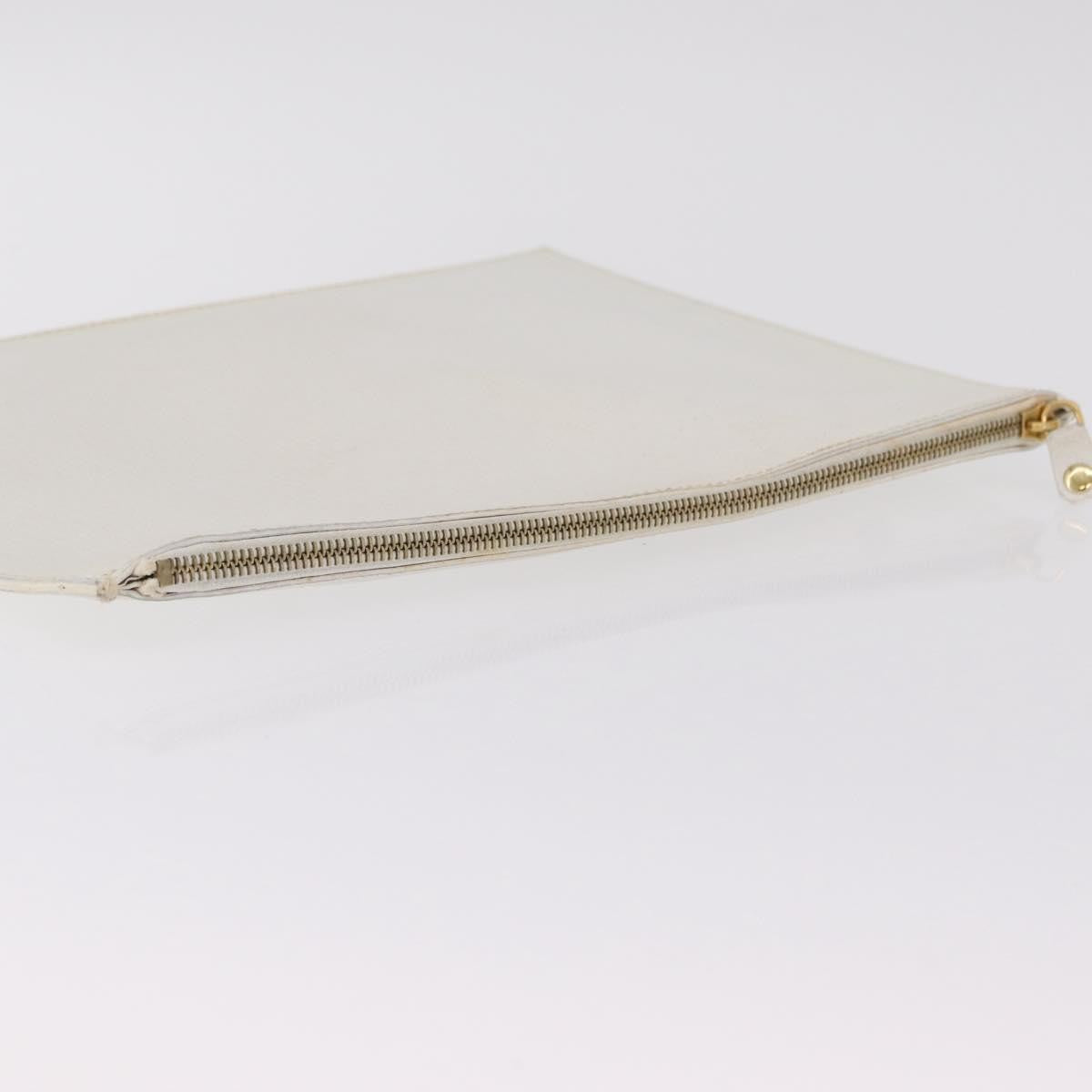 Celine Clutch Leather, White, Leather, Clutch