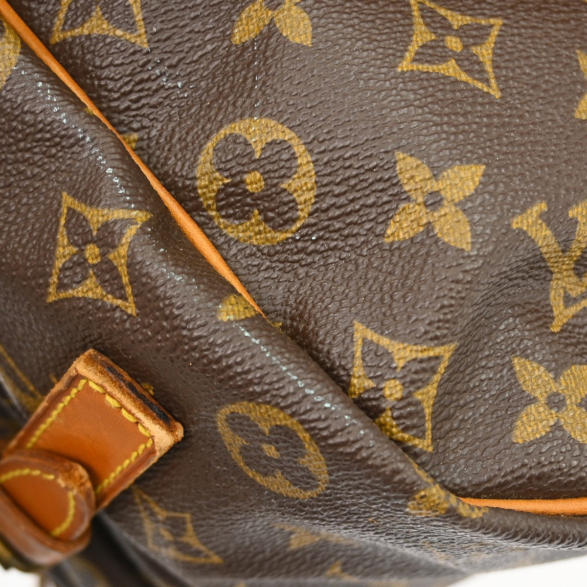 Louis Vuitton Saumur Monogram, Brown, Canvas, Shoulder Bag