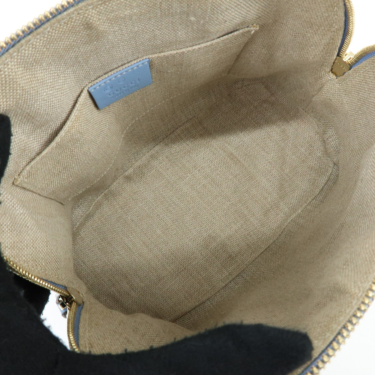 Gucci Convertible Dome Satchel Microguccissima Leather, Blue, Leather, Handbag