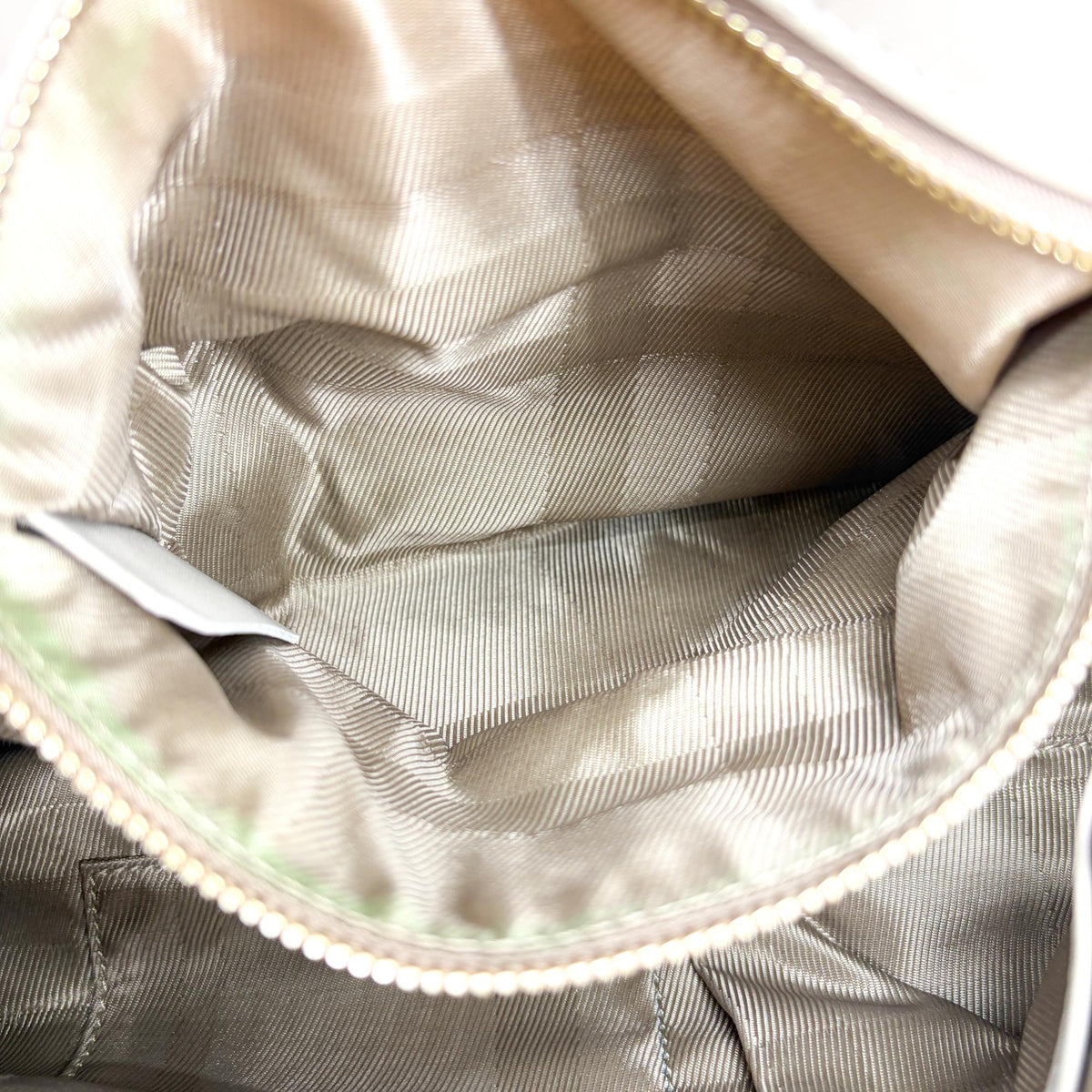 Burberry Enmore Quilted Leather, Beige, Leather, Shoulder Bag