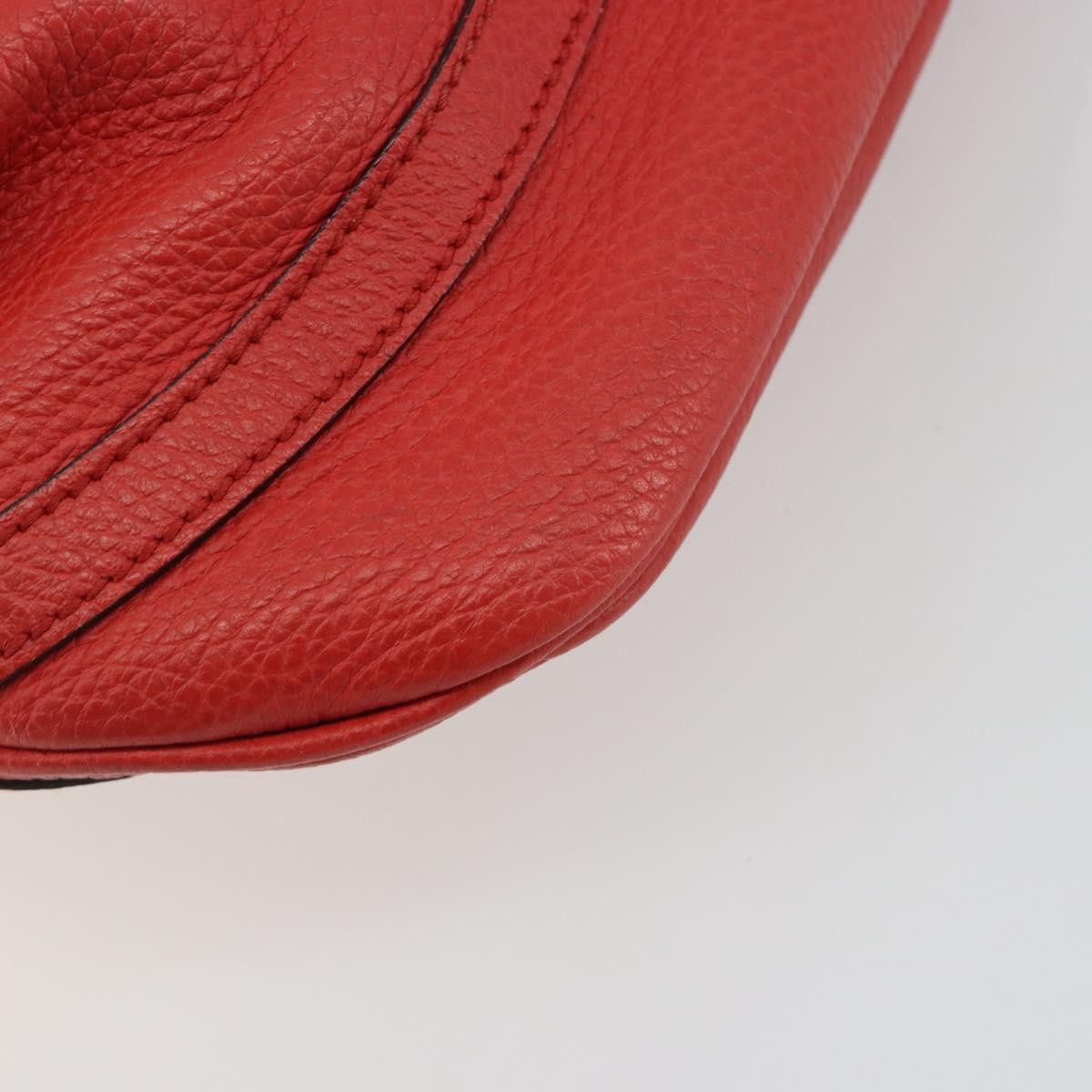 Gucci Abbey Leather, Red, Leather, Shoulder Bag