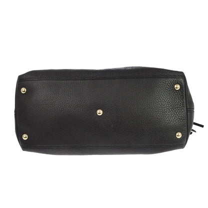 Gucci Soho Working Leather, Black, Leather, Tote Bag