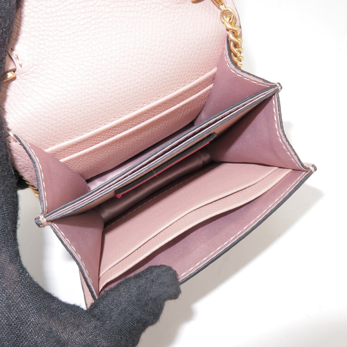 Valentino Garavani VSling Leather, Pink, Leather, Shoulder Bag