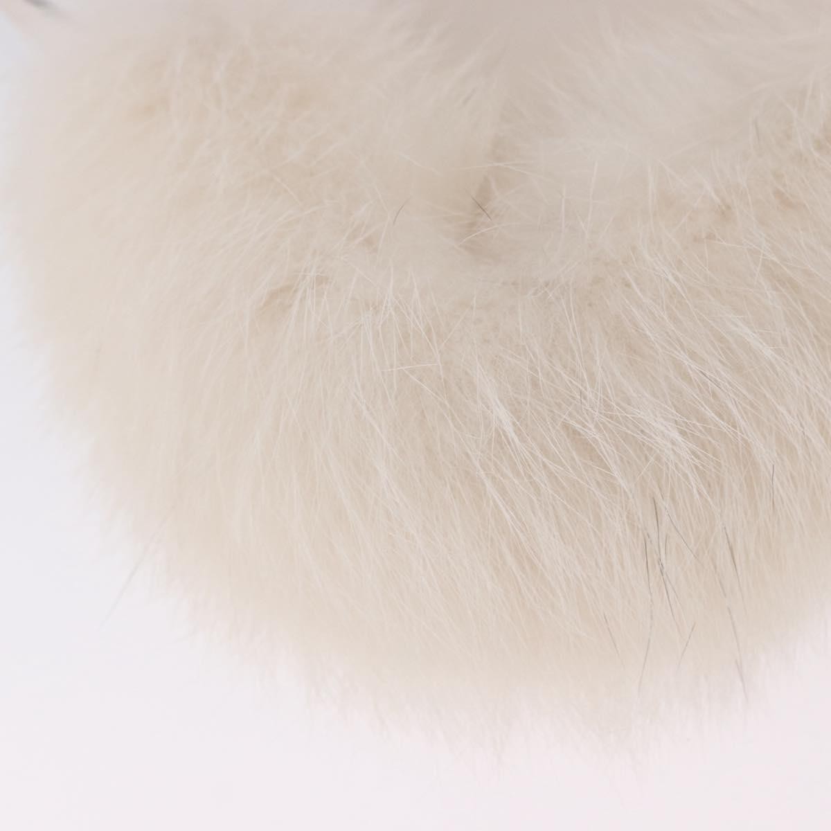 Fendi O'Lock Swing Leather with Fur, White, Leather, Shoulder Bag