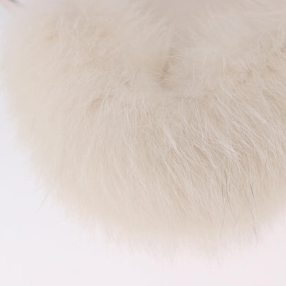 Fendi O'Lock Swing Leather with Fur, White, Leather, Shoulder Bag
