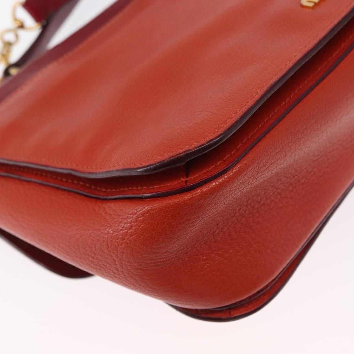 Miu Miu Madras Top Handle Leather, Red, Leather, Handbag